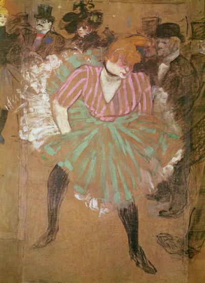 The Dance at the Moulin-Rouge: La Goulue (Louise Weber) by Henri de Toulouse Lautrec